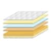Orthopedic Cocoon with Latex and memory foam 6 inch mattress-78x60x6