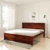 Finn Solid Wood King Size Non Storage Bed In Honey Oak Finish