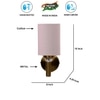 Devansh Metal Electric Wall Light in Gold Colour with Grey Shade Count of 1 Light