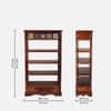 Rangrez Sheesham Wood Bookshelf in Honey Oak Finish