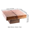Montreal Sheesham Wood Coffee Table In Teak Finish