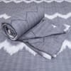 Grey Abstract 4 Pcs Comforter Set With Queen Size Bedsheet With 2 Pillow Covers
