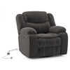 Atticus Single Seater Swivel Rock Recliner Premium Chenille Fabric