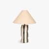 Saguaro Handicrafted Tall Table Lamp in White and Blue Colour