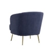 CITIUM Fabric Accent Chair in Blue Colour