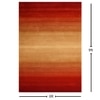 Presto Orange Solid Hand Tufted Wool Carpet 6X9 Feet