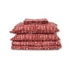 Gamathi 1 Double Bed Sheet & 2 Pillow Covers + 1 Double Dohar with Rust colour