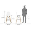 Adiko Leatherette Bar Stool (Tan Colour)