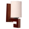 Devansh Solid Wood Electric Wall Light in White Colour with White Shade Count of 1 Light