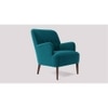 London Accent chair Velvet in T Blue Color