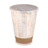 Metalsmith Mango Wood Side Table – White Finish