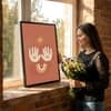 The Castle Decor Boho Abstract Botanical Wall Art Set of 2 Design 2 11x17 Inch