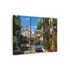 Truss Green Blue Pieces Mediterranean Morning Canvas Canvas Wall Prints Set of 3 Multicolor Matte