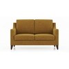 Abbey Sofa (Colour : Ochre, Cushion : Hard, Seating Capacity : 2 Seater)