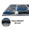 Luxe Home Macau Trangle Bath Mat (40x60 cm)- Grey