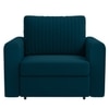 Melano  Pull Out Sofa cum Bed  in T Blue Colour