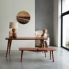 Kafano Solid Wood 4 Seater Dining Table in Honey Finish