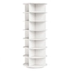 360° Rotating Shoe Rack 7-Tier in White – Large Capacity Rotating Shoe Organizer