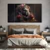 The Castle Decor Lord Ganesha Wall Painting Wooden Framed 27x48 Inch (Style 2)