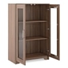 Hubert Low Kitchen Display Cabinet in Warm Walnut Finish
