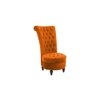 Piece High Back Accent Chair in Orange Colour