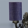 Devansh Metal Electric Wall Light in Antique Gold Colour with Blue Shade Count of 2 Lights