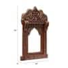 Desert Art Solid Wood Elephant Jharokha Wall Frame 36 Inch in Copper Colour
