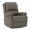 Lebowski Fabric Single Seater Recliner in Carbon Grey Colour
