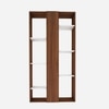 Darryl Bookcase Walnut And Frosty White