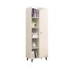 Hexa Engineered Wood Bookshelf Multipurpose Storage Rack in Frosty White