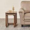 Dresden Solid Wood Side Table in  Natural Finish