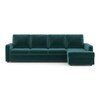 Apollo Sofa (Colour : Malibu, Cushion : Soft, Back Type : High Back, Seating Capacity : Right Aligned 3 Seater + Right Aligned Chaise)