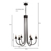 Volfin 6 Lt Chandelier By Shoppeefry