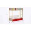Pine Tree Bunk Bed with Drawer Storage