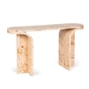 Nouve Engineered Wood Console Table in Beige Colour