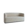 Stylishsimplicity Wood 2 Seater With Upholstery Non Storage Sofa In Beige Colour