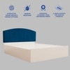 Satya Engineered Wood Queen  Size Bed With Hydraulic Storage (Melamine Finish, White Colour)