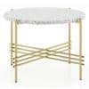 Maria Round Metal Coffee Table In Brass Finish