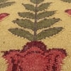 Jaipur Rugs Soft Ethnic Floral Wool 5x8 Feet Nugget Gold And Walnut Dhurrie Carpet
