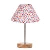 Devansh Multicolor Cotton Table Lamp With  Natural  Wood Base  & Steel Pipe (10X16.25 Inches)-40