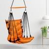Swingzy Made in India Soft Polyester Hanging Swing for Adults Orange