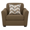 Sehran 1 Seater Sofa In Fabric Brown Color