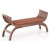 Magnolia Solid Wood Dining Bench In Teak Finish