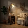 Ronan Beige Jute Floor Lamp with Beige Jute Base