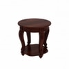 Lion Solid Wood Bedside Table in Teak Finish