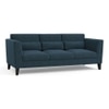 Lewis Sofa (Colour : Indigo Blue, Cushion : Soft, Seater : 3+1+1)