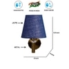 Devansh Metal Electric Wall Light in Gold Colour with Blue Shade Count of 1 Light