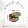 Inscribe Acacia Wood Masala Box Floral Silver