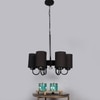 Devansh Black Wall Mounted Lamp With Black  Cotton Shade
