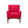 Claudia Boucle Fabric Arm Chair in Red Colour